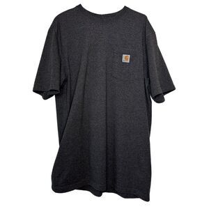 Gray Carhartt T-shirt | Mens Size L Large Tall Loose Fit Tee